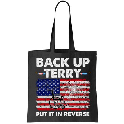 Fourth 4th Of July Back Up Terry Put It In Reverse USA Flag Bag