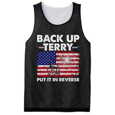 Fourth 4th Of July Back Up Terry Put It In Reverse USA Flag Mesh Reversible Basketball Jersey Tank