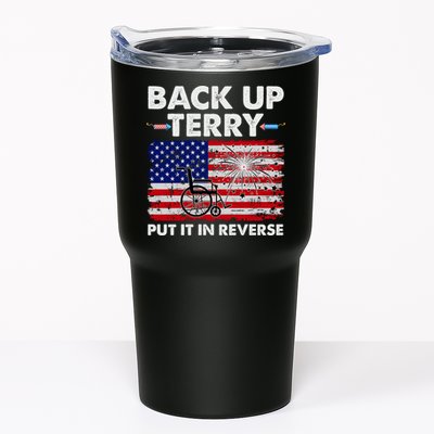 Fourth 4th Of July Back Up Terry Put It In Reverse USA Flag Tumbler