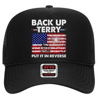 Fourth 4th Of July Back Up Terry Put It In Reverse USA Flag Trucker Hat