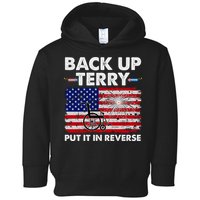 Fourth 4th Of July Back Up Terry Put It In Reverse USA Flag Toddler Hoodie