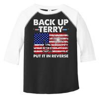Fourth 4th Of July Back Up Terry Put It In Reverse USA Flag Toddler Fine Jersey T-Shirt