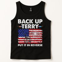Fourth 4th Of July Back Up Terry Put It In Reverse USA Flag Tank Top