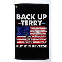 Fourth 4th Of July Back Up Terry Put It In Reverse USA Flag Golf Towel