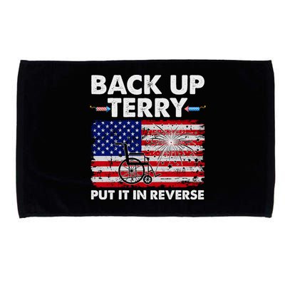 Fourth 4th Of July Back Up Terry Put It In Reverse USA Flag Microfiber Hand Towel