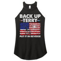 Fourth 4th Of July Back Up Terry Put It In Reverse USA Flag Women's Perfect Tri Rocker Tank
