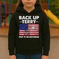 Fourth 4th Of July Back Up Terry Put It In Reverse USA Flag Kids Hoodie