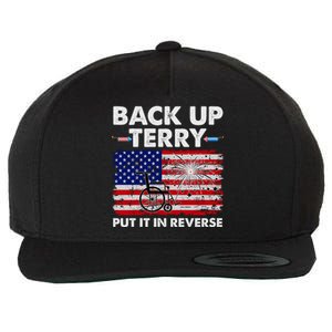 Fourth 4th Of July Back Up Terry Put It In Reverse USA Flag Wool Snapback Cap