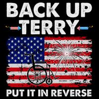 Fourth 4th Of July Back Up Terry Put It In Reverse USA Flag Kids T-Shirt