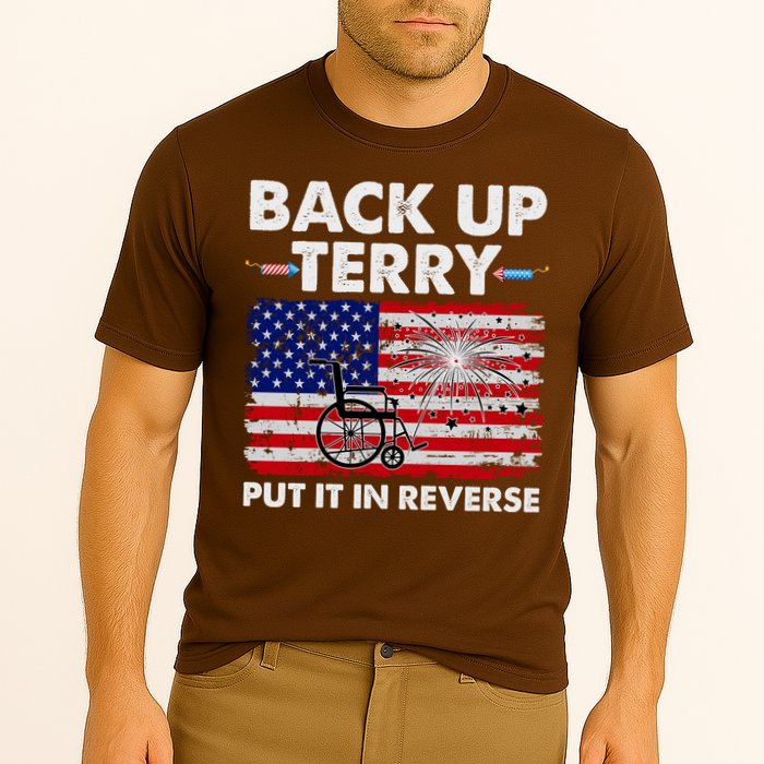 Fourth 4th Of July Back Up Terry Put It In Reverse USA Flag Performance Shirt