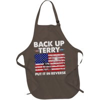 Fourth 4th Of July Back Up Terry Put It In Reverse USA Flag Apron
