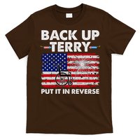Fourth 4th Of July Back Up Terry Put It In Reverse USA Flag T-Shirt