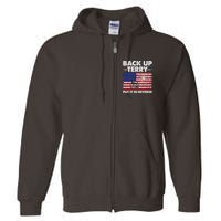 Fourth 4th Of July Back Up Terry Put It In Reverse USA Flag Full Zip Hoodie