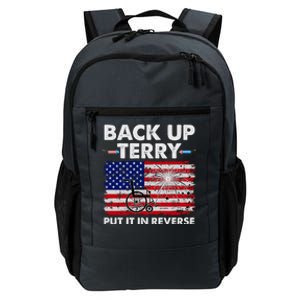 Fourth 4th Of July Back Up Terry Put It In Reverse USA Flag Daily Commute Backpack