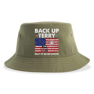 Fourth 4th Of July Back Up Terry Put It In Reverse USA Flag Sustainable Bucket Hat