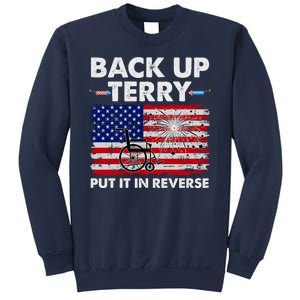 Fourth 4th Of July Back Up Terry Put It In Reverse USA Flag Sweatshirt