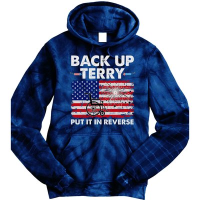 Fourth 4th Of July Back Up Terry Put It In Reverse USA Flag Tie Dye Hoodie