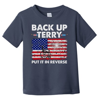 Fourth 4th Of July Back Up Terry Put It In Reverse USA Flag Toddler T-Shirt