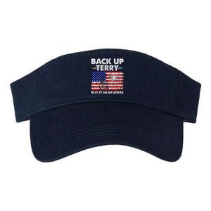 Fourth 4th Of July Back Up Terry Put It In Reverse USA Flag Valucap Bio-Washed Visor