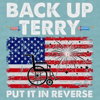 Fourth 4th Of July Back Up Terry Put It In Reverse USA Flag Sueded Cloud Jersey T-Shirt
