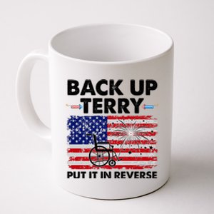 Fourth 4th Of July Back Up Terry Put It In Reverse USA Flag Coffee Mug