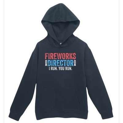 Funny 4th Of July Fireworks Director I Run You Run Urban Pullover Hoodie