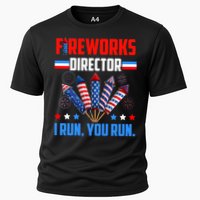 Funny 4th Of July Fireworks Director I Run You Run Performance Shirt