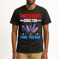 Funny 4th Of July Fireworks Director I Run You Run Tall T-Shirt