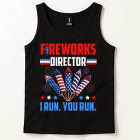 Funny 4th Of July Fireworks Director I Run You Run Tank Top
