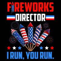 Funny 4th Of July Fireworks Director I Run You Run Toddler T-Shirt