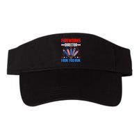 Funny 4th Of July Fireworks Director I Run You Run Valucap Bio-Washed Visor