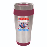 Funny 4th Of July Fireworks Director I Run You Run 16oz Travel Tumbler