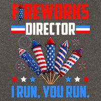 Funny 4th Of July Fireworks Director I Run You Run Cotton Canvas Backpack