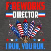 Funny 4th Of July Fireworks Director I Run You Run Vector Backpack