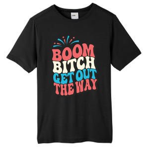 Fireworks 4th Of July Boom Bitch Get Out The Way Tall Fusion ChromaSoft Performance T-Shirt