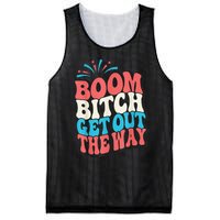 Fireworks 4th Of July Boom Bitch Get Out The Way Mesh Reversible Basketball Jersey Tank