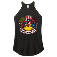 Firequacker 4th Of July Rubber Duck Women's Perfect Tri Rocker Tank