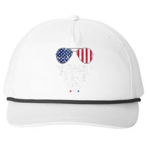 Funny 4th Of July Spilling The Tea Since 1773 American Flag Snapback Five-Panel Rope Hat