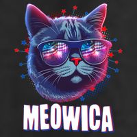 Funny 4th Of July Meowica Fireworks Cat 15oz Campfire Ceramic Mug