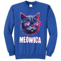 Funny 4th Of July Meowica Fireworks Cat Sweatshirt