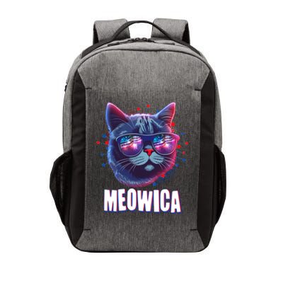 Funny 4th Of July Meowica Fireworks Cat Vector Backpack