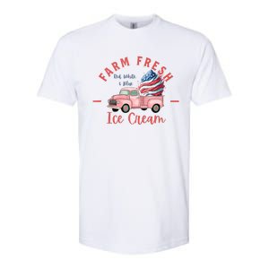 Fourth 4th Of July Matching Family Cute Farm Fresh Ice Cream Softstyle CVC T-Shirt