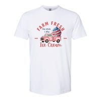 Fourth 4th Of July Matching Family Cute Farm Fresh Ice Cream Softstyle CVC T-Shirt