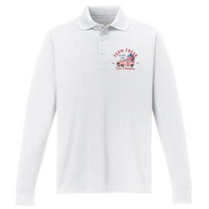 Fourth 4th Of July Matching Family Cute Farm Fresh Ice Cream Performance Long Sleeve Polo