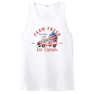 Fourth 4th Of July Matching Family Cute Farm Fresh Ice Cream PosiCharge Competitor Tank