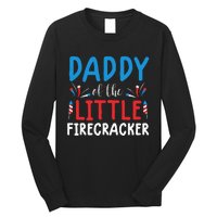 funny 4th of july for daddy little firecracker Long Sleeve Shirt