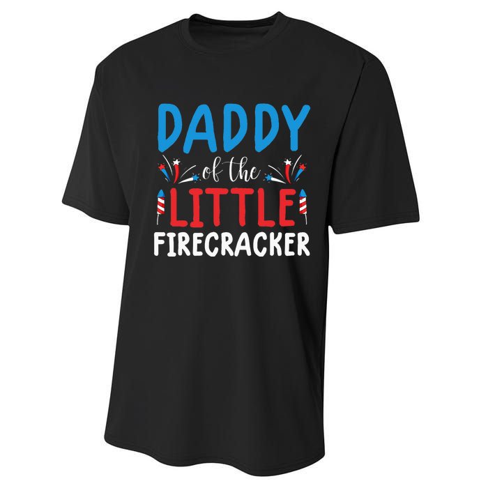 funny 4th of july for daddy little firecracker Performance Sprint T-Shirt