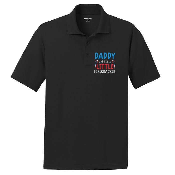 funny 4th of july for daddy little firecracker PosiCharge RacerMesh Polo