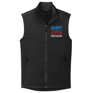 funny 4th of july for daddy little firecracker Collective Smooth Fleece Vest