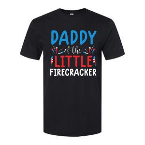 funny 4th of july for daddy little firecracker Softstyle CVC T-Shirt